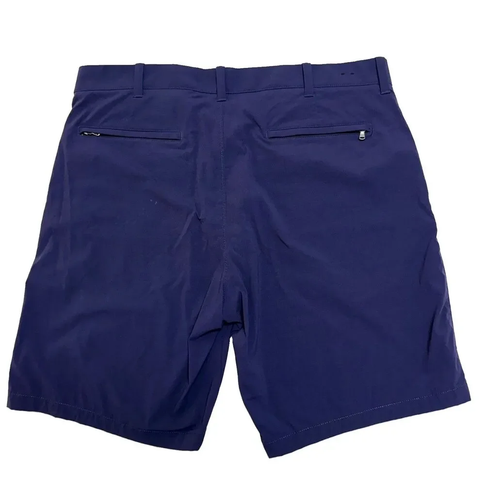 J Crew Mens Tech Golf Shorts 35 Navy Blue 9